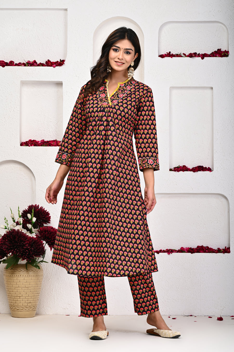 Kurti Set with Hand Work, meticulously crafted