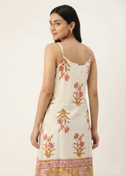 Aaronee women ethnic ivory cotton kurti