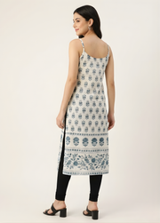 Aaronee ladies printed cotton kurti full length