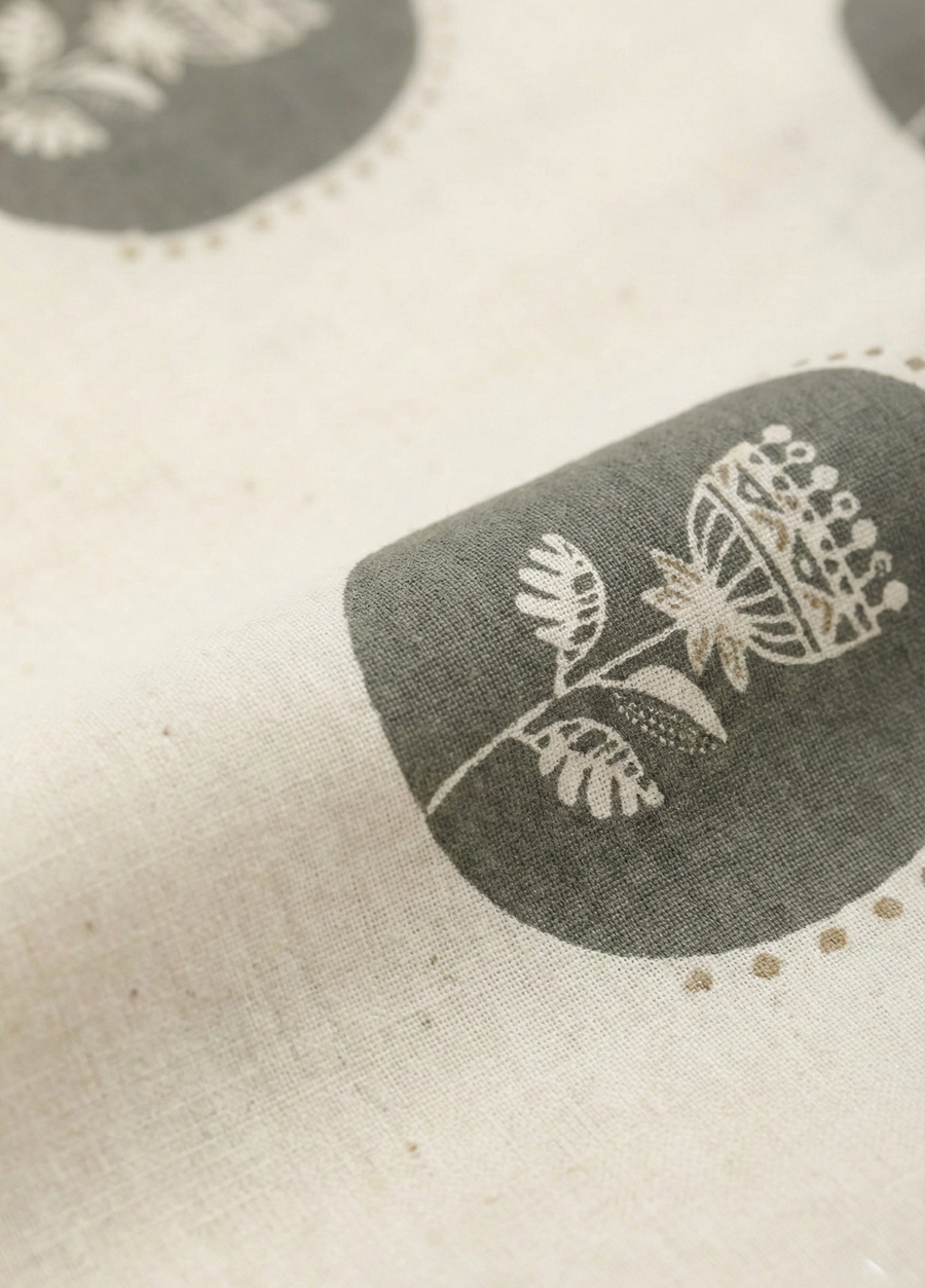 Ivory & Grey Printed Mul Cotton Kurti with Lining – Elegant Women Ethnic Wear by Aaronee