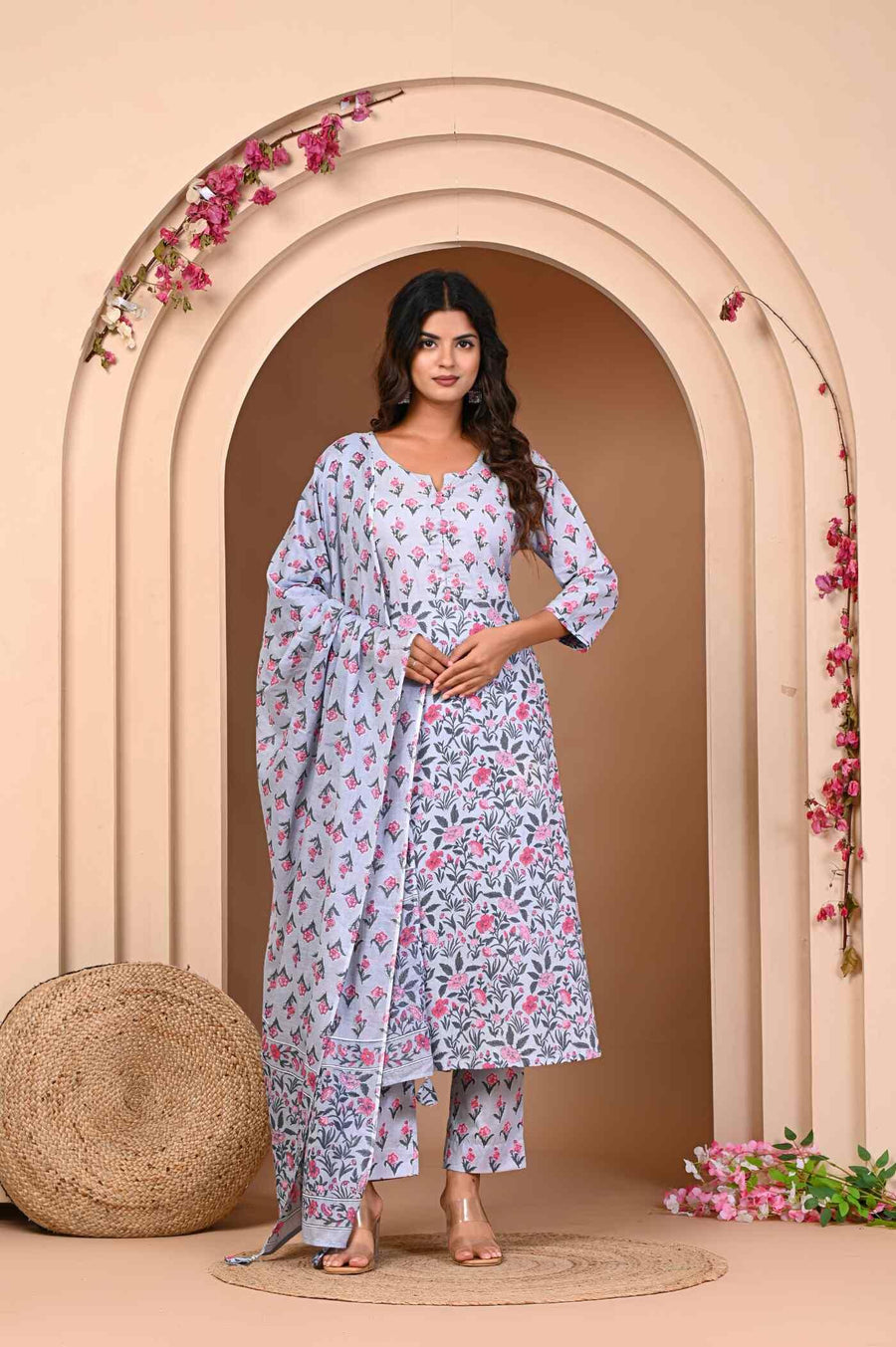 Kurta Set for Women with Dupatta - Elegant Ethnic Wear