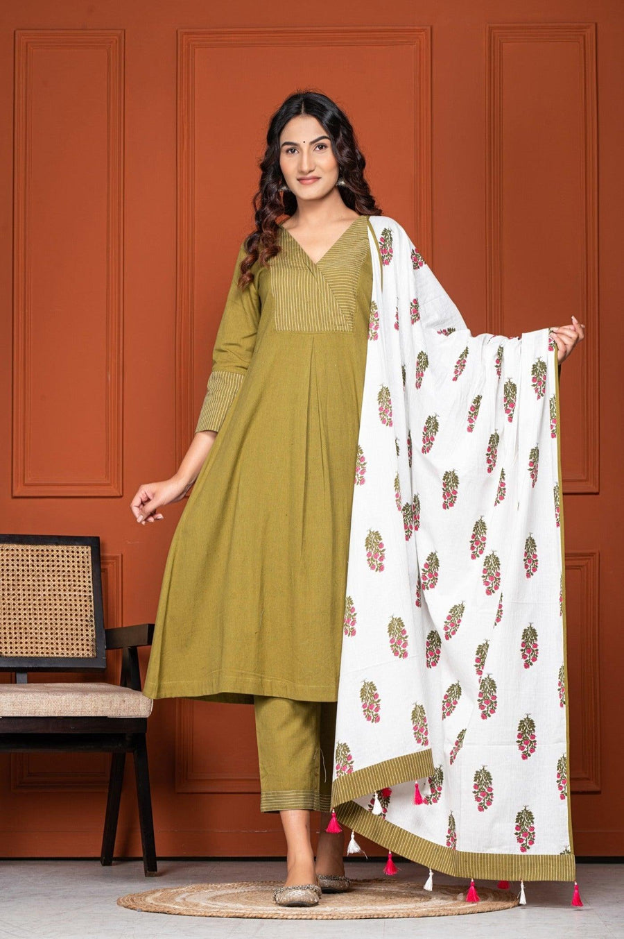 Kurta Set for Women with Dupatta - Elegant Ethnic Wear