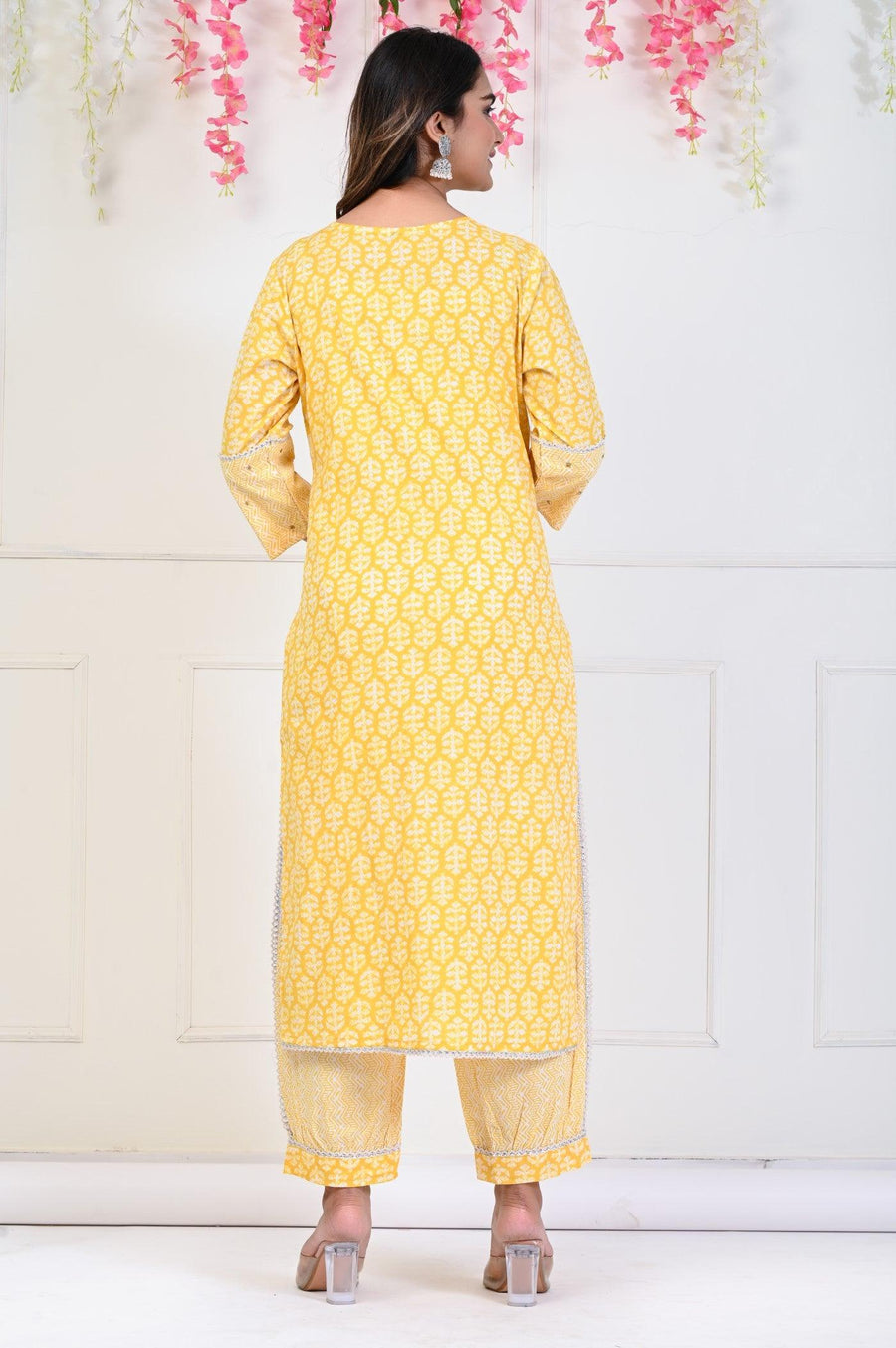 Trending Yellow Kurta Set for Women with Dupatta - Aaronee