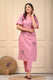 Pink Dobby Cotton Stylish Kurta Set for Women