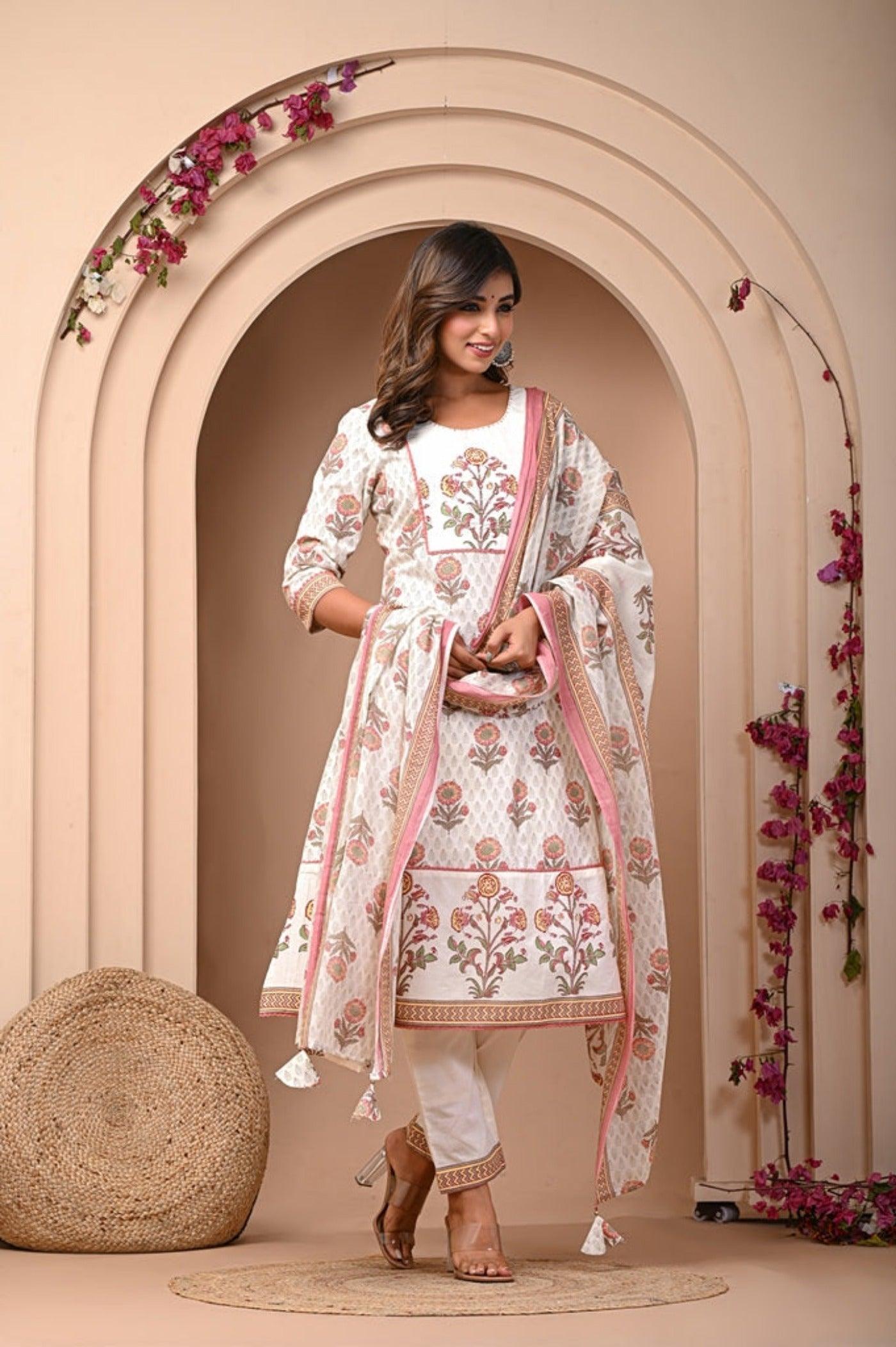 Kurta Set for Women with Dupatta - Stylish Ethnic Wear