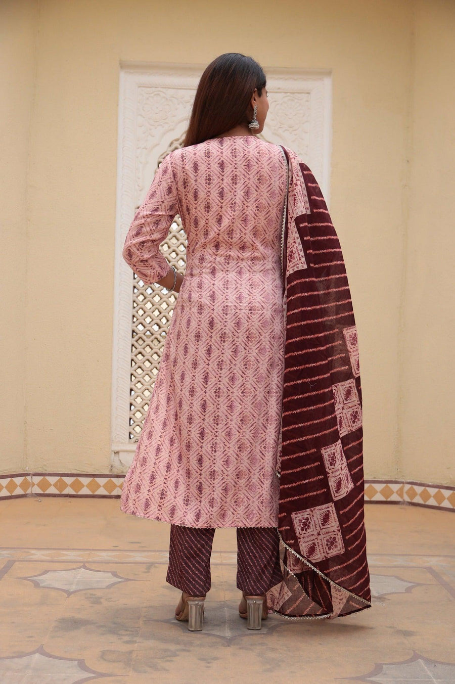 Printed Embroidery Kurta Set for Women with Dupatta