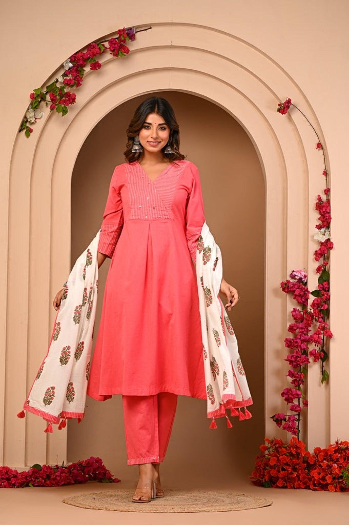 Kurta Set for Women with Dupatta - Stylish Ethnic Wear