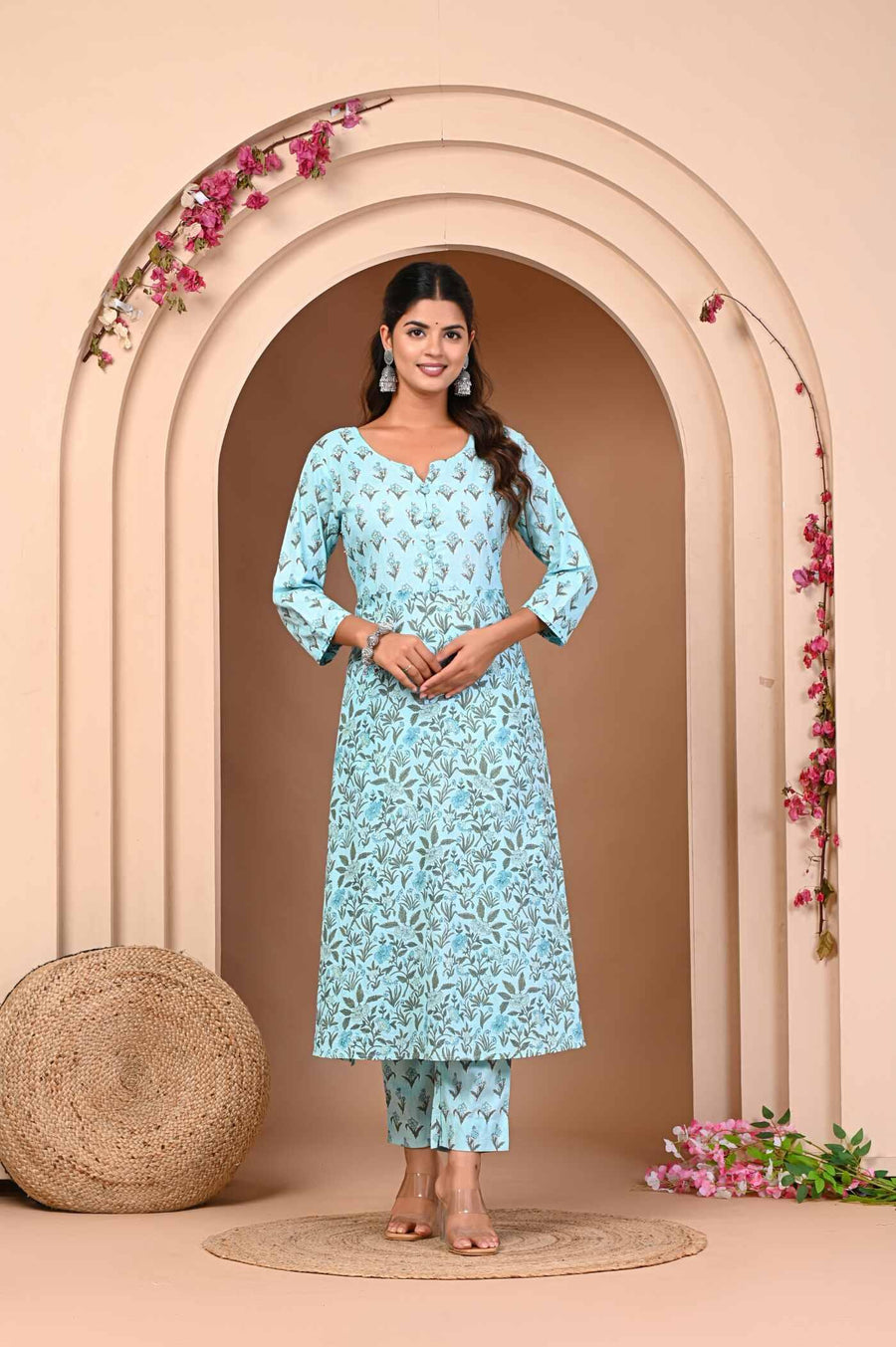 Kurta Set for Women with Dupatta - Elegant Ethnic Wear