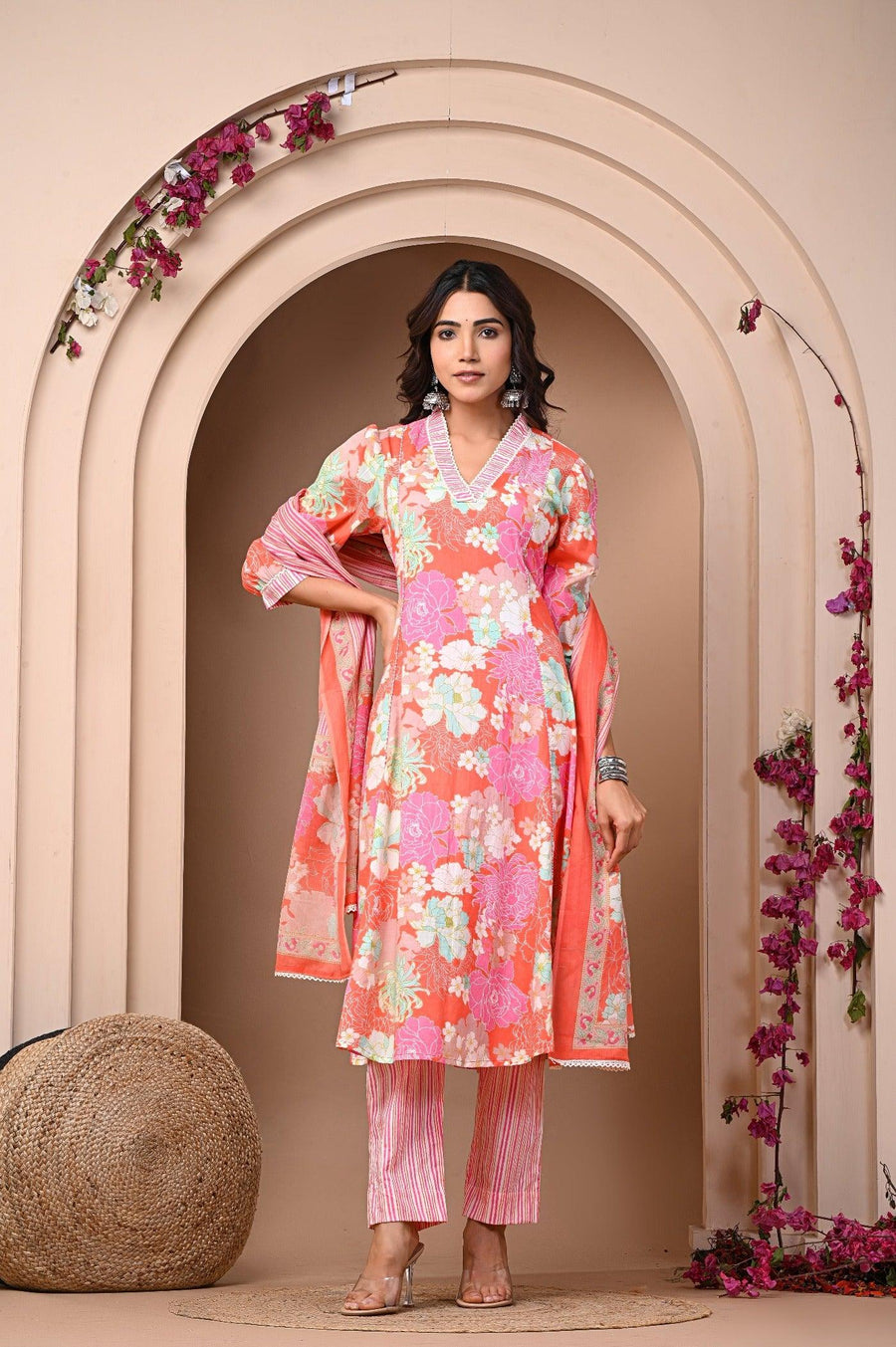 Kurta Set with Dupatta for Women - Elegant Ethnic Wear