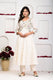 White Anarkali Kurta Set for Women: Pure Simplicity in Cotton