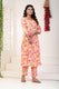 Abstract Print Kurti Set for Women