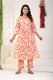 Abstract Print Kurti Set for Women