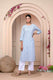 Blue Straight Cotton Kurti for Women