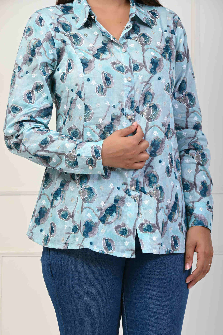 Unleash Your Style with the Latest Foil Print Shirt