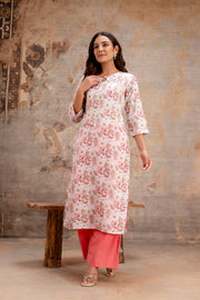 Lightweight cotton kurta pant outfit for women