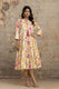 Pure Cotton Summer Floral Midi Dress for Women - LUXE BLOOM Collection