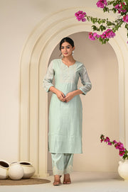 Mint Green Delight Stylish Dupatta Set for Women | Aaronee