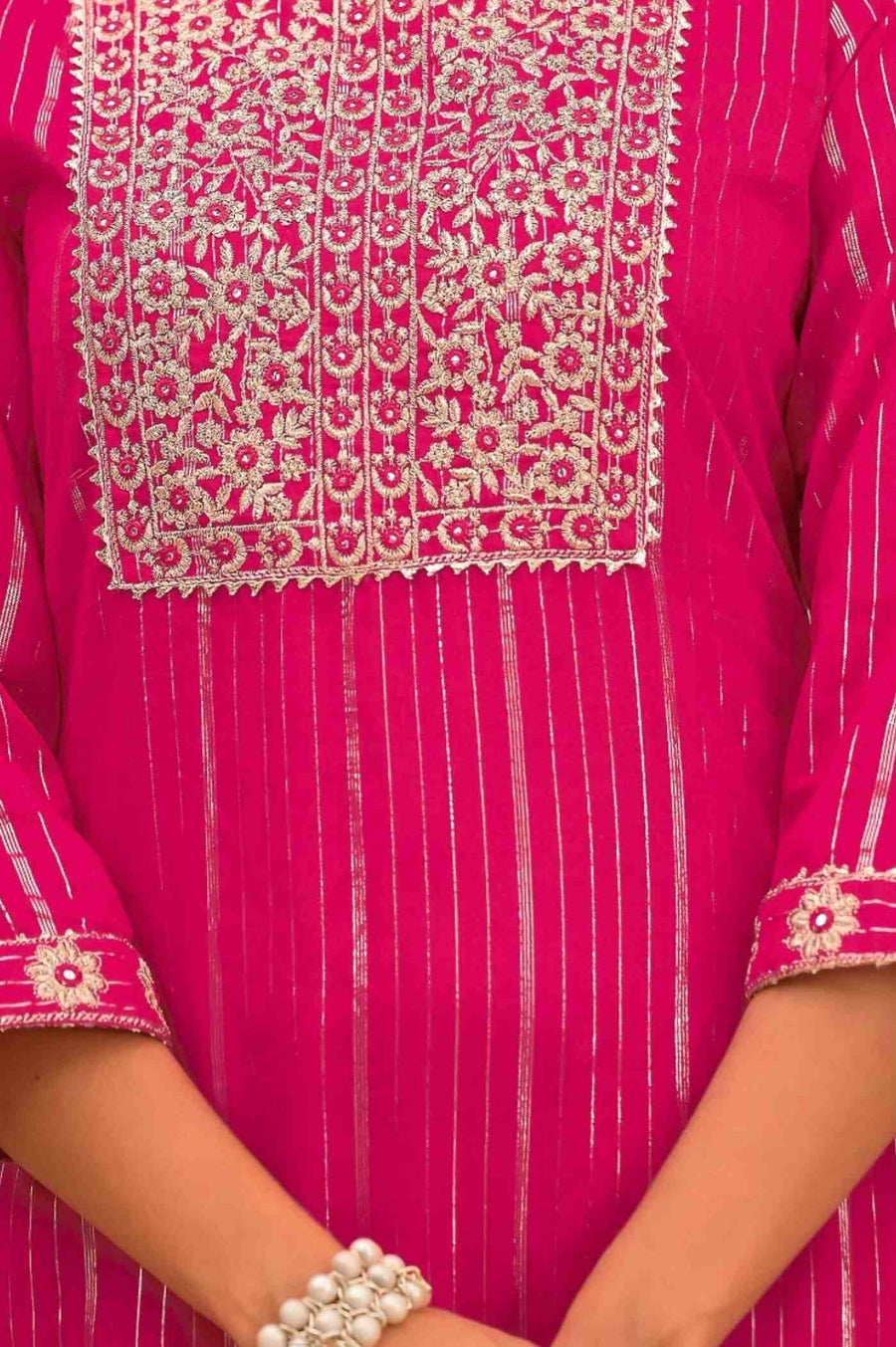 Elegant Pink Charm Sharara Set with Dupatta for Women