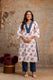 Graceful Pintuck Neckline Kurta Set with Pearl Work – Pure Cotton Ethnic Wear by Aaronee