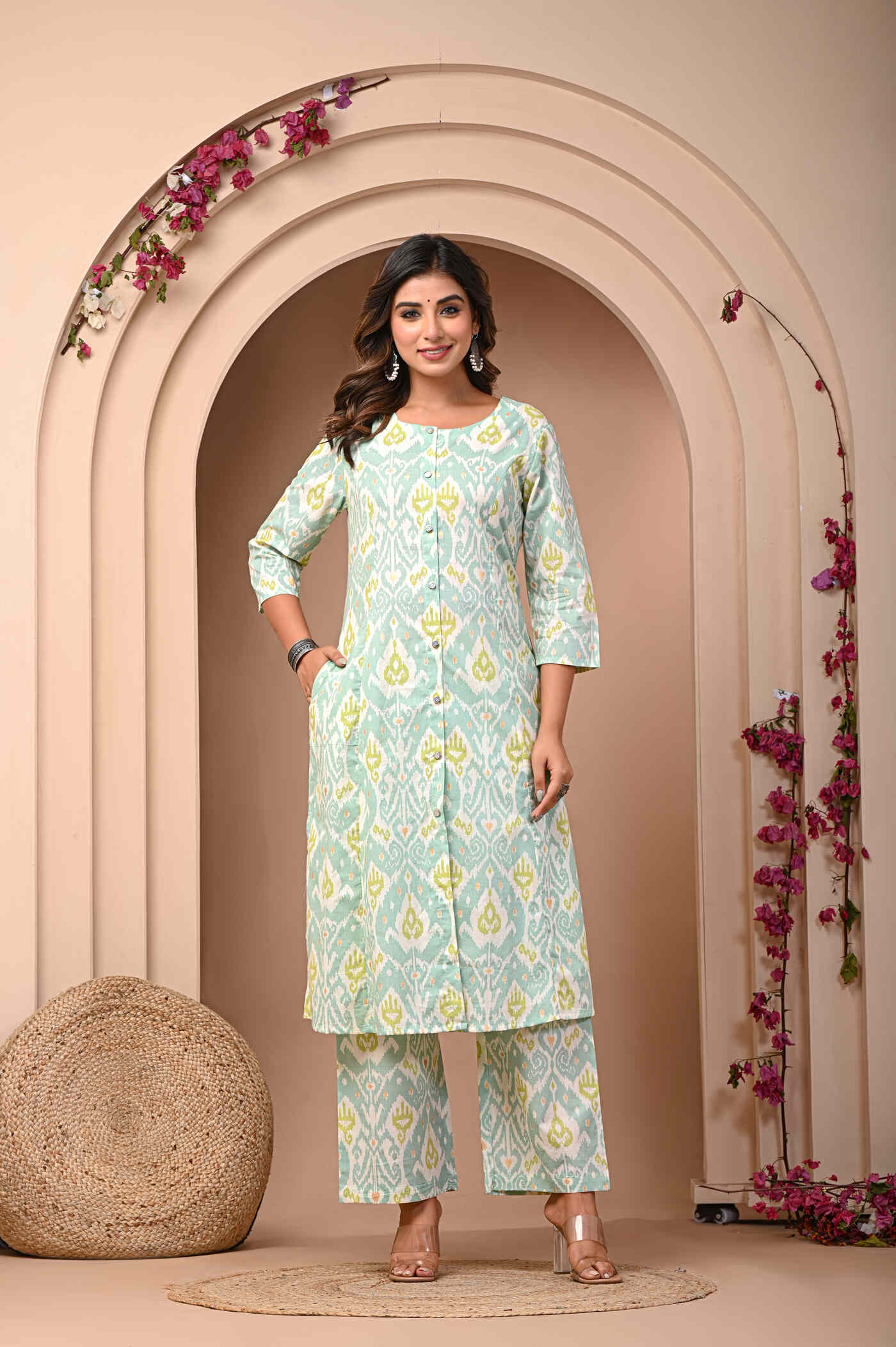 Embrace Effortless Elegance with Aaronee Pure Cotton Kurti with Pant Set