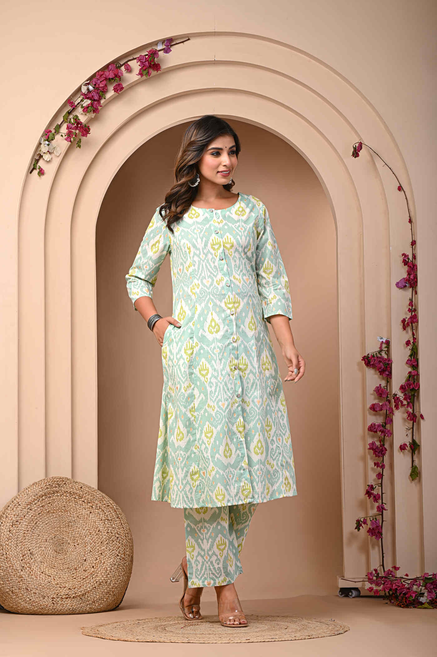 Embrace Effortless Elegance with Aaronee Pure Cotton Kurti with Pant Set