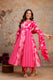 Aaronee Pure Cotton Anarkali Dupatta Set – Elegant Ethnic Flared Suit for Women