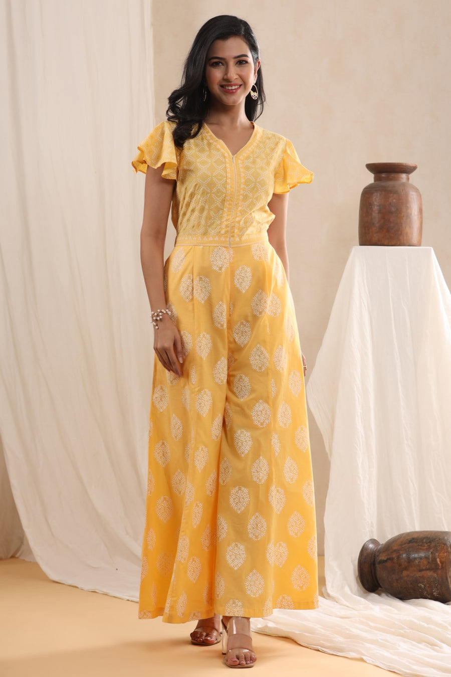 Aaronee's Indo Western Jumpsuits in Cotton Fabric