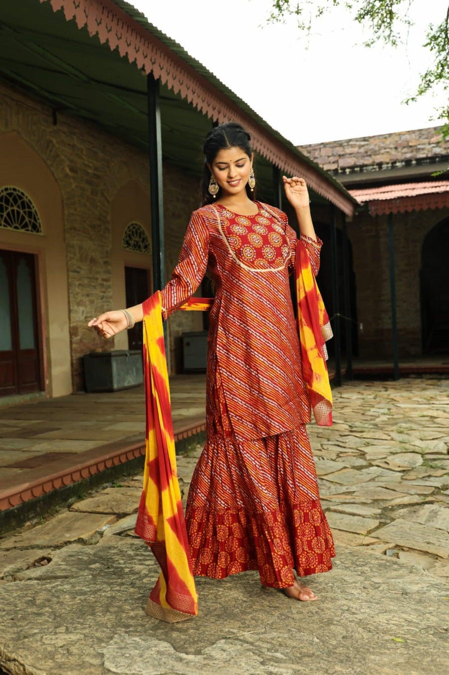 Sharara Set for Women with Dupatta - Aaronee Ethnic Wear