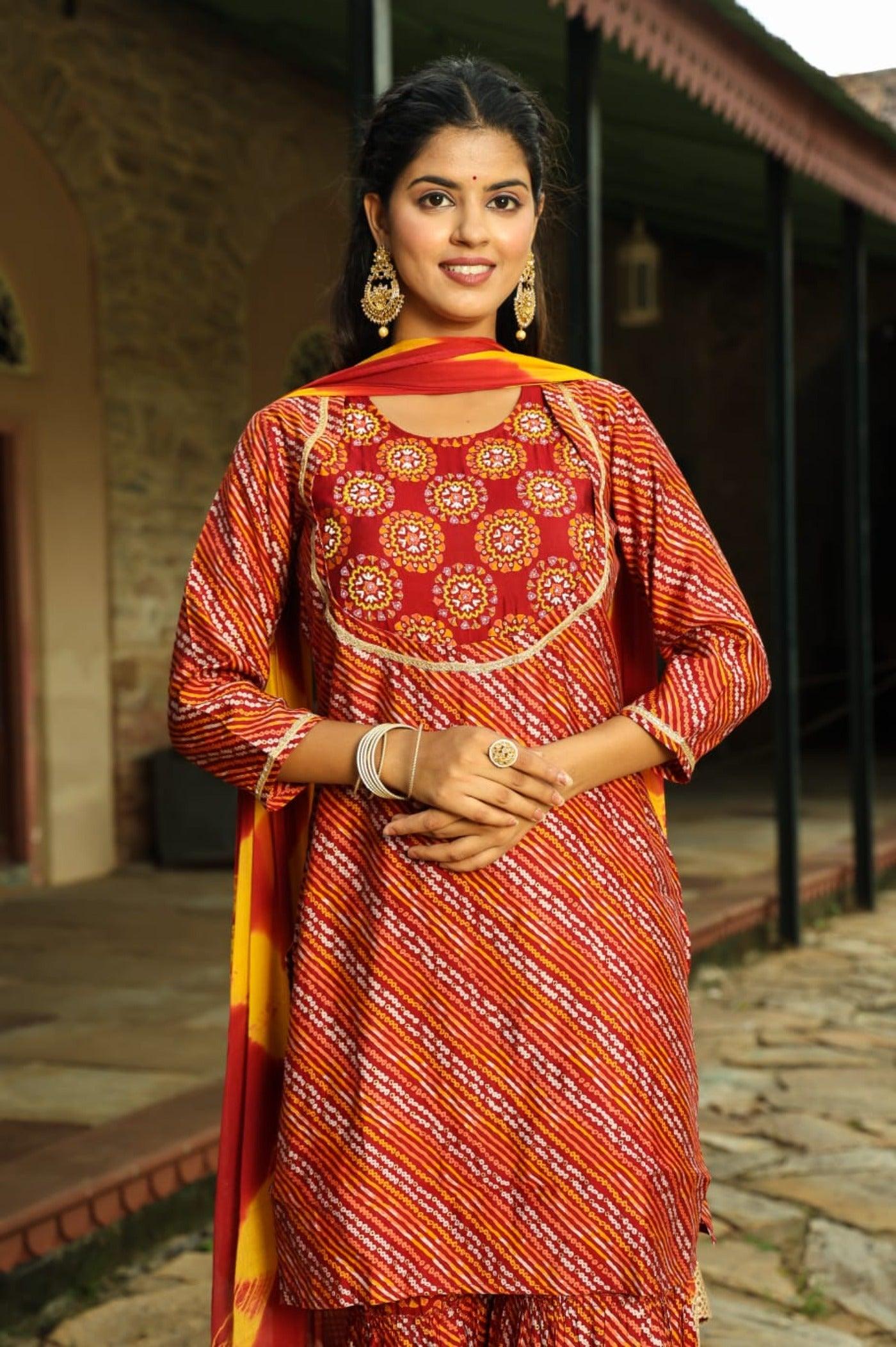 Sharara Set for Women with Dupatta - Aaronee Ethnic Wear