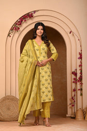 Discover Aaronee's Straight Kurta Pant & Dupatta Set