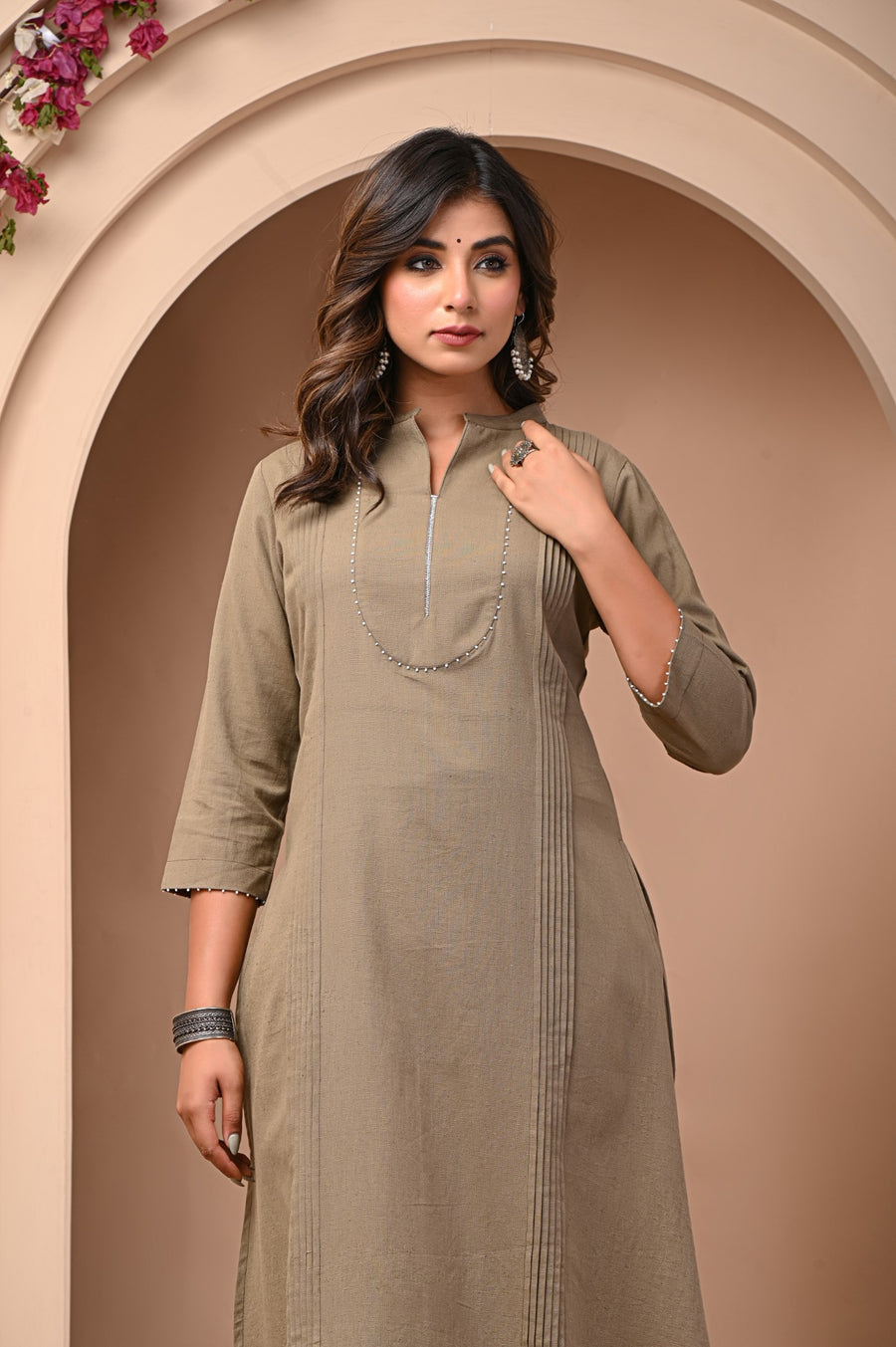 Discover the Brown Elegance Kurta Set for Timeless Style