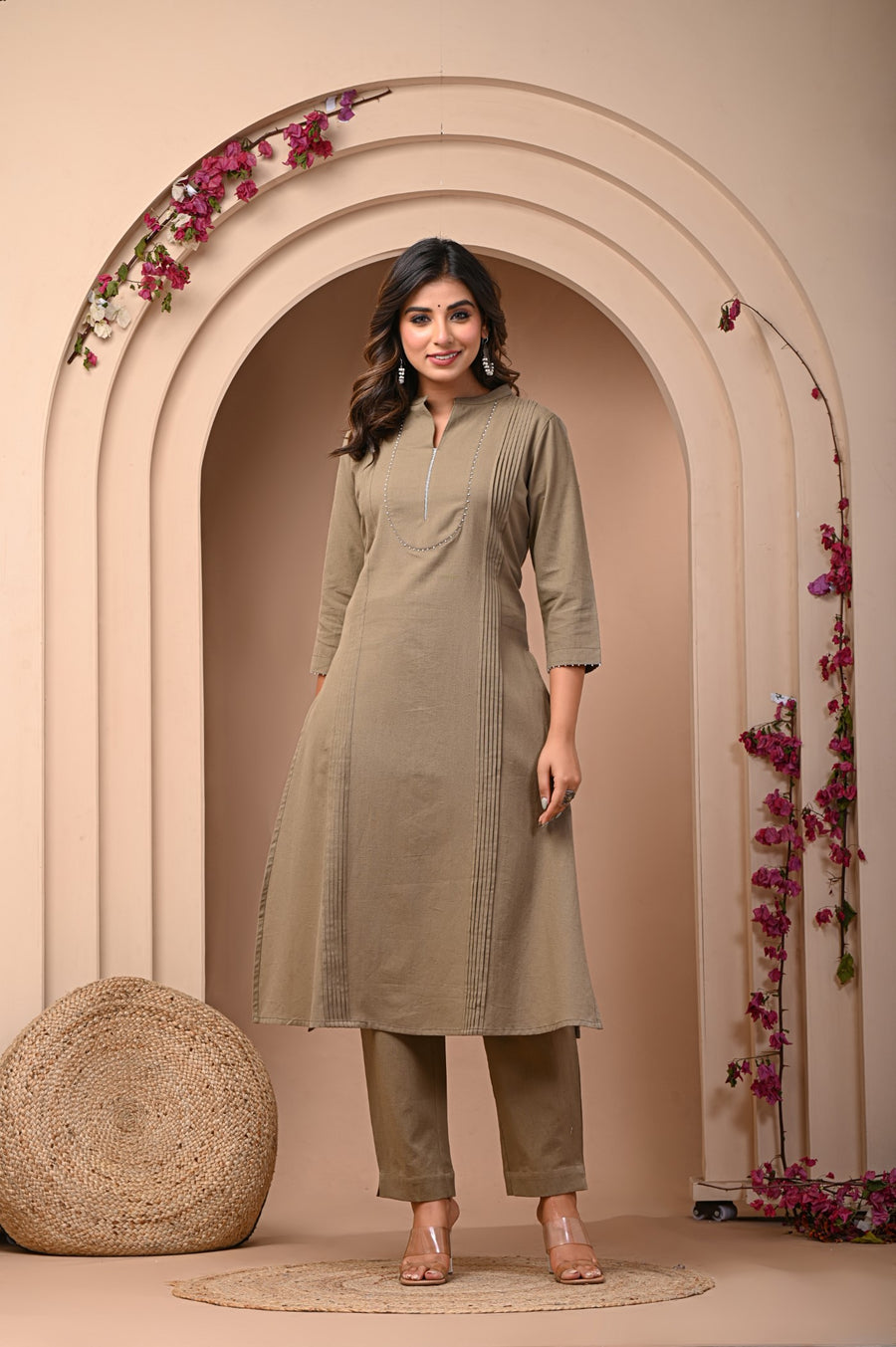 Discover the Brown Elegance Kurta Set for Timeless Style