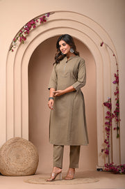 Discover the Brown Elegance Kurta Set for Timeless Style