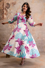 Summer cotton middy dress Aaronee