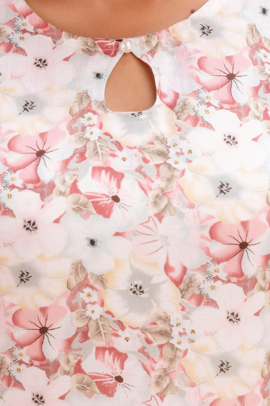 Trendy casual kurta pant floral outfit Aaronee