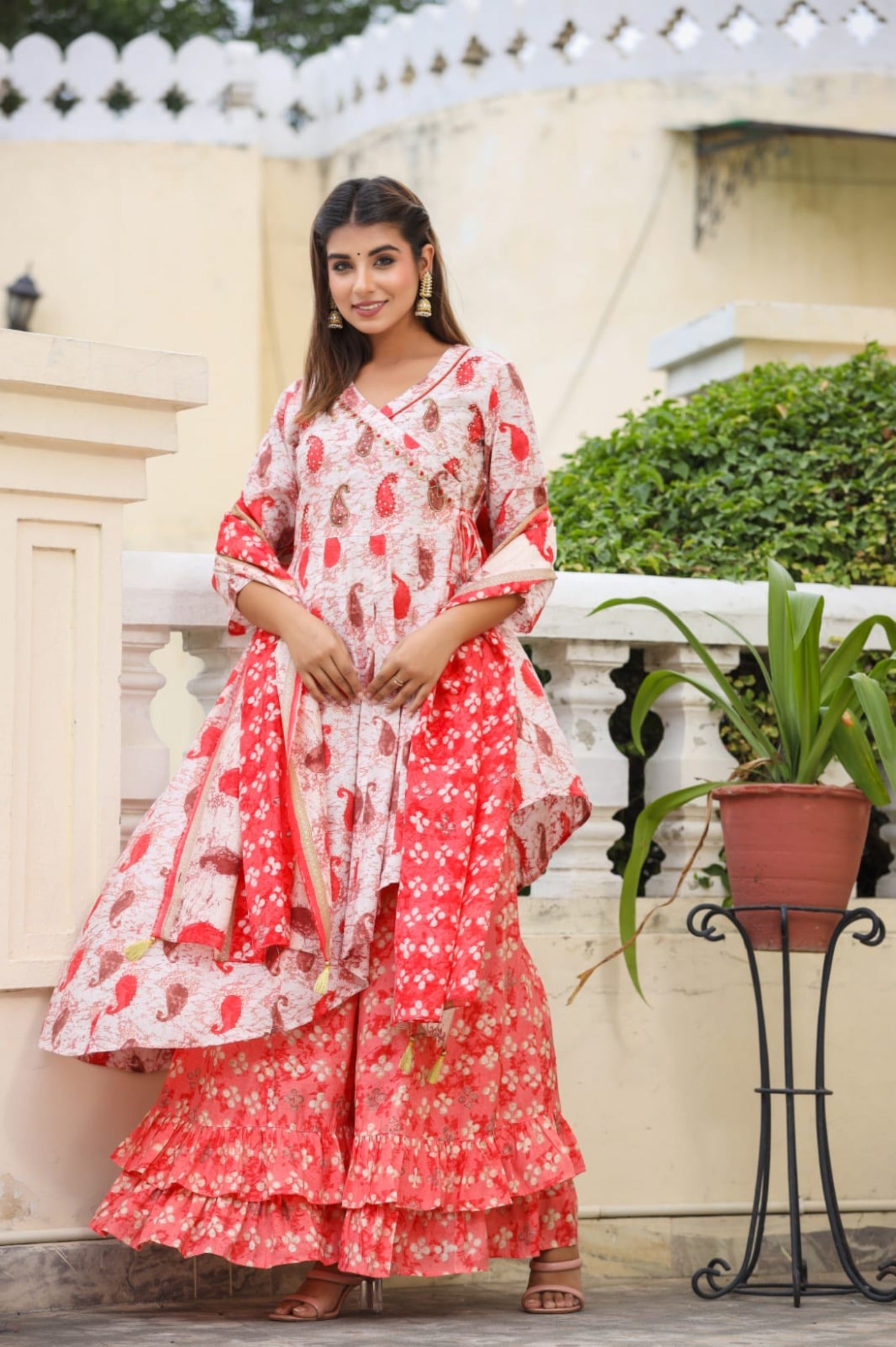 Printed bottommost Trends Anarkali Dupatta Sets Elevate Your Style.