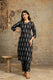 Black Ikat Print Pure Cotton Kurta Set for Women – Aaronee Ethnic Elegance
