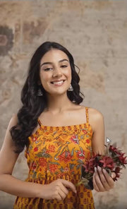 Chic & Breezy: Floral Midi Dress from the LUXE BLOOM Collection