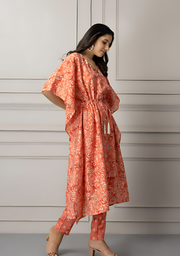 Kaftan in Modal Chanderi Fabric-Effortless Elegance